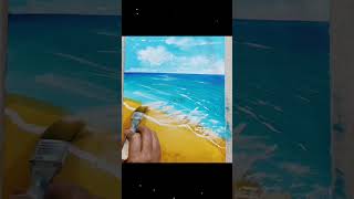 Beach scene   #short #shortvideo #painting #acrylic #skech #viral #trending #drawing#art