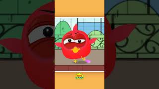 Lucky Ducky's Chewing Gum Trouble - Funny Cartoon #shorts #funnycartoon