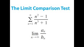 Use Limit Comparison Test for Convergence of Series (n^2-1)/(n^3+1) With Harmonic Series 1/n