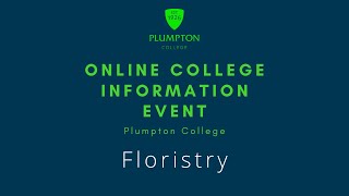 Floristry at Plumpton College