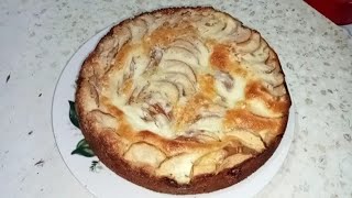 Пирог Манник с Фруктами🍎 Быстрый и Очень Вкусный.