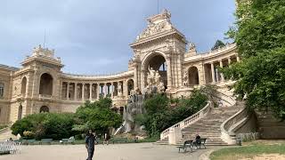 Palais Longchamp, Marseille, France: Walking palace stairs to Parc Longchamp (no talk, no music)