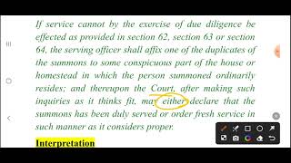 Summons under Cr.P.C. in detail (Part II - Section 64 to 66)