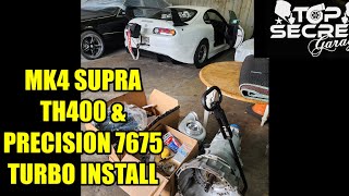 MK4 SUPRA GETS A 1000HP CAPABLE TH400 AND PRECISION 7675 TURBO