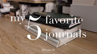 Collection : My 5 Favorite Journals #2021 | #journalwithme