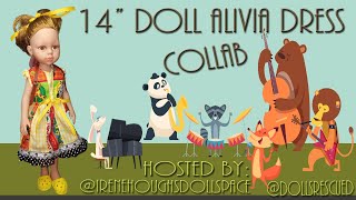 14"  Alivia Doll Dress Collab Hosted  @DollsRescued & @IreneHough4441