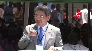 Naohiro Tsutsumi, Japan’s Ambassador to South Sudan speech during the opening of Freedom Bridge in J