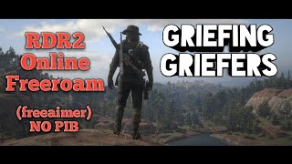 RDR2 online Free aim Griefing griefers