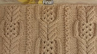 Ideal! This pattern is amazing! Gorgeous and Easy knitting pattern to follow with subtitles! Fin!