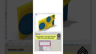 Parametric Facade (Rhino Grasshopper) #shorts