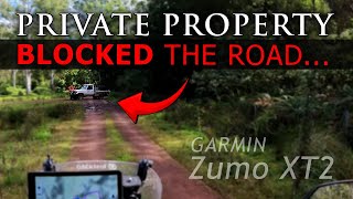 Follow a GARMIN Zumo XT2 They Said ... PRIVATE PROPERTY | CRF300 Rally #honda #australia @insta360