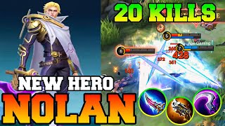 Nolan MLBB New Assassin Hero !! Mobile Legends Nolan Best Build 2023 Gameplay Guide Tutorial