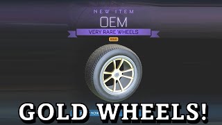 GOLD OEM Wheels In ITEM SHOP! Rocket League