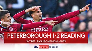 Royals go within touching distance of top six with a win | Peterborough 1-2 Reading | EFL Highlights