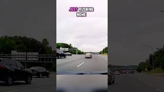 Cars constantly rush past me daily-caught on dash cam #shorts #short #viral