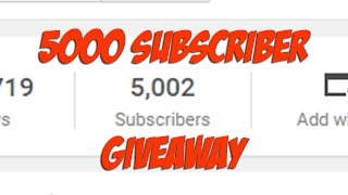 Jay's 5000 Subscriber Giveaway