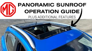 MG Tutorial - How To Operate the Sunroof with ADDITIONAL Features! - ZS, ZST, ZS EV, HS