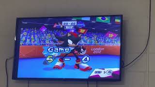 Metal Sonic loses to Shadow in Table Tennis