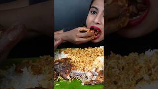 ASMR eatin spicy big fish fry, fish curry, rice, mathi fish fry asmr eating muckbang