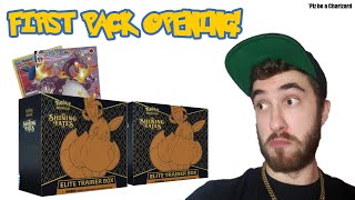 Opening Two Shining Fates Elite Trainer Boxes! Starting My Pokemon Collection!