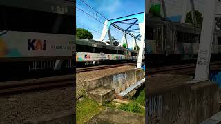 ARGO BROMO ANGGREK SAAT KELUAR JEMBATAN #shorts trains #bridge