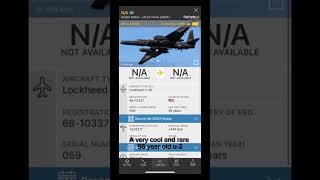 Cools flight radar finds until 1k subs | Day 2 | #flightradar24 #lockheedmartin #day2 #aviation