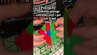 Posting my Pyraminx average everyday until i get a sub-3 ao5 - Day 2