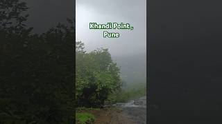 Khandi Point, Lonavala 🌧️ || Khandi Point Pune, Maharashtra #lonavala #shorts #viralvideo