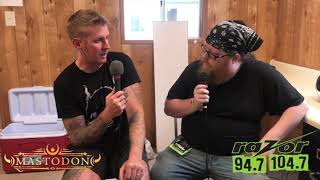 Backstage at Rock USA with Mastodon