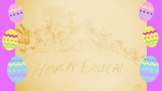 Hop-py Easter! | A Pencil Sketch of Disney's Many Rabbits! WDW At Home