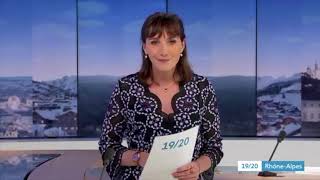 Extrait : présentatrice des JTs de France 3 Rhône-Alpes (22 et 23/08/2020)