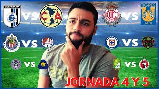 Resultados J4 Liga MX 2020 y Pronósticos J5