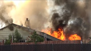 Working 1st Alarm Residential Structure Fire in Carmichael CA