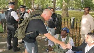 Angry Muslims Attacked Ex-Muslim Preacher - Speakers Corner Hyde Park London 28-8-202.