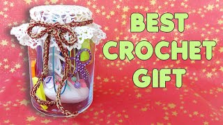 GIFT IN A JAR for Crocheters. The Best Crochet Gift Idea!