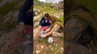 The best way to washing dishes in nature #shorts