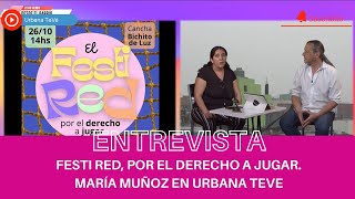 SE VIENE EL FESTI RED EN LA VILLA 31. MARÍA MUÑOZ EN URBANA TEVE