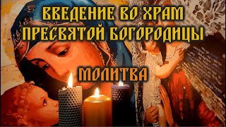 Короткая, но очень сильная молитва Пресвятой Богородице🙏Введение во Храм Пресвятой Богородицы 🙏🕯️🙏