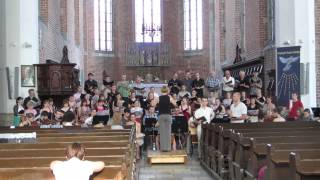 A choir performance practice for a free concert - very nice singing