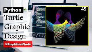 45. Wings Shape Twisting | Turtle Graphic Design Project Code | Python Programming