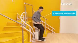 Silla Salvaescaleras para Escaleras Estrechas - Stannah