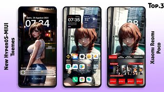 3 New HyperOS-MIUI Themes for Xiaomi,Redmi,Poco | Best HyperOS-MIUI Themes ✨