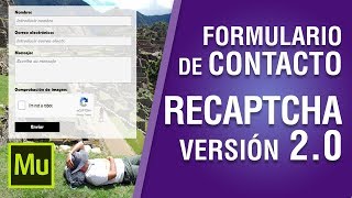 Cómo crear un Formulario de Contacto con Recaptcha 2.0 en Muse CC #16