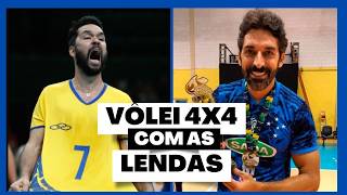 Joguei com William El Mago e Filipe Ferraz Lendas das Quadras! +Luizão, Viny e Vitor Felipe #volei