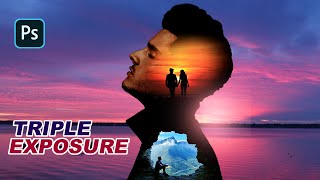 Triple Exposure In Photoshop | Photo Editing | Double Exposure | Photoshop Tutorial