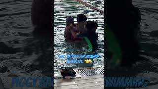 Learning to swim #funny #swimming #fun #kids