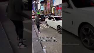 Travis Scott caught throwing trash on streets