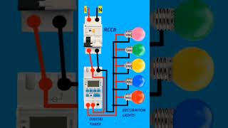 light connection with MCB connection full wairig#shortsfeed #viral #shortsviral #youtubeshorts