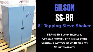 Gilson SS-8R 8” Tapping Sieve Shaker in an SSA-805R Sound Enclosure (Item - 4878E SIEVE)