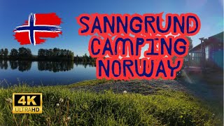 Sanngrund Campingplatz Norwegen Spaziergang 4K 60FPS Walking Tour Sanngrund Camping Norway